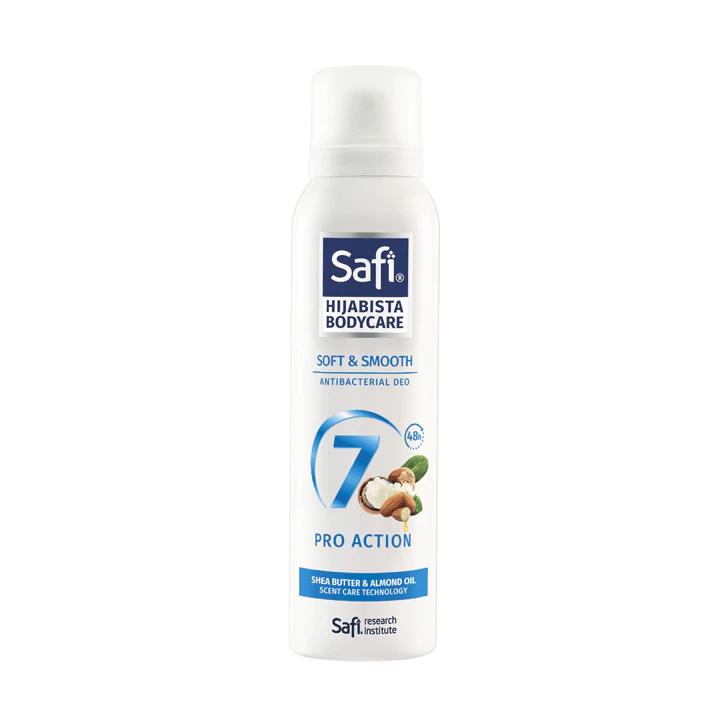 Safi Bodycare Antibacterial Deodorant Spray 150ml - Soft & Smooth